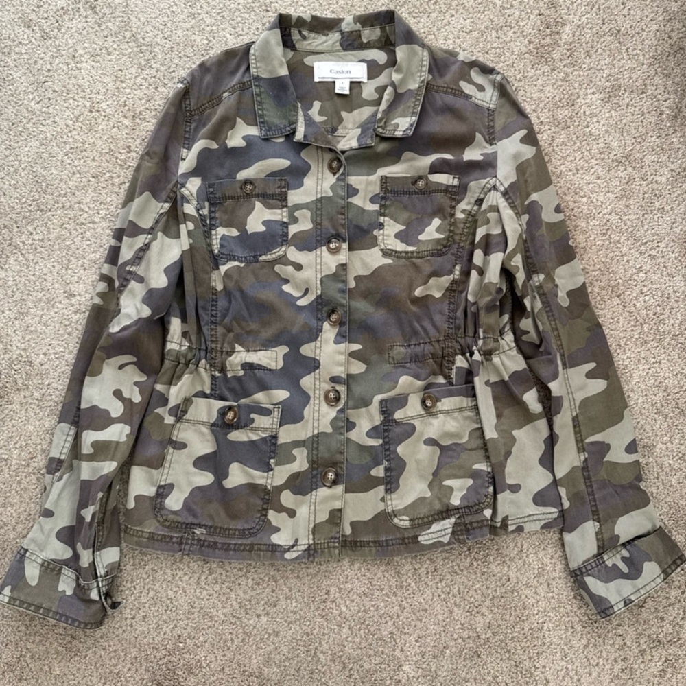 Caslon Camouflage Utility Jacket